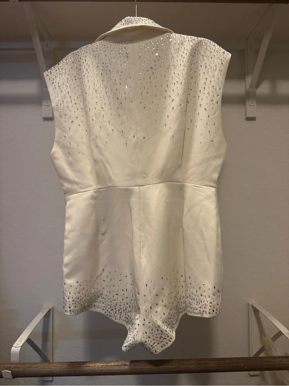 Nasty Gal Hotfix Festival Diamanté Tailored Romper - Picture 2 of 2
